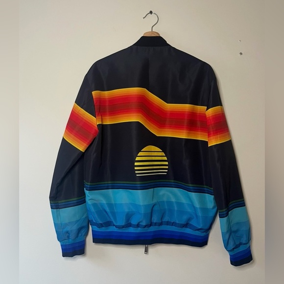 ICEBERG NAVY REVERSIBLE TECHNICAL BOMBER JACKET SIZE L - Picture 3 of 9